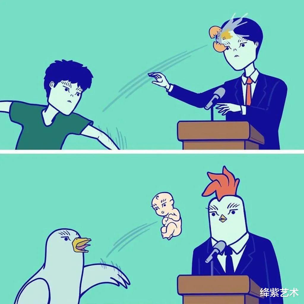 |15幅鲜明的黑色幽默漫画，看似荒谬，却富含深意
