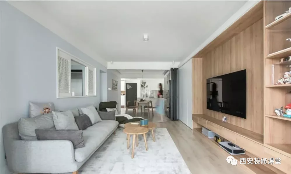 120㎡三室婚房，拆墙满足空间的开放