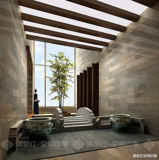 |中国豪宅室内造景，与国外不同，特有的东方雅韵，疯狂心动