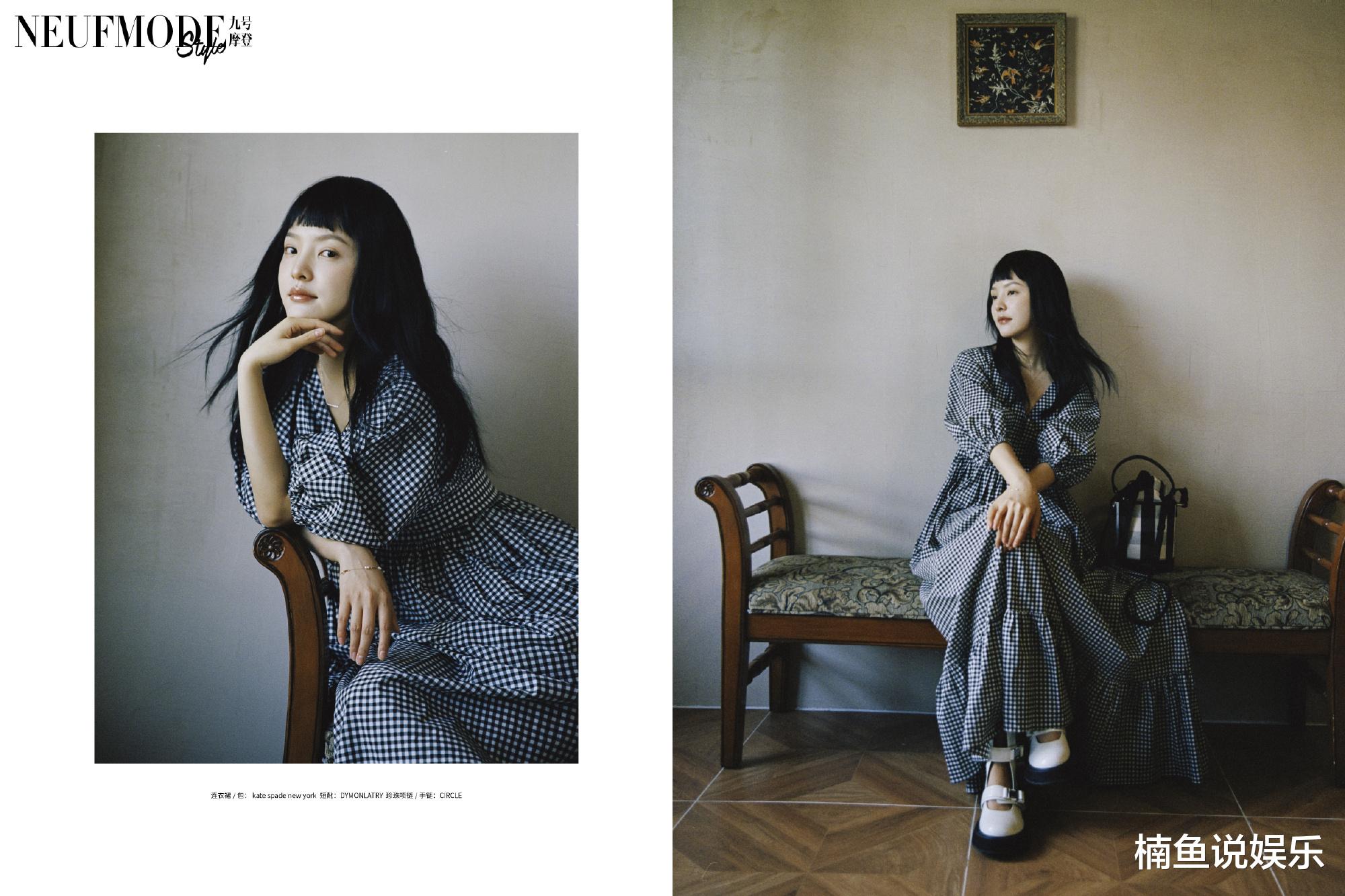 洛丽塔|24岁章若楠好甜！齐刘海长发演绎洛丽塔女孩，少女感十足