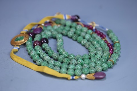 |清宫廷制式-翡翠朝珠一挂