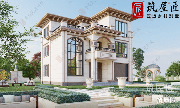 湖北农村别墅3款设计案例分享，简欧风格，畅享人生！