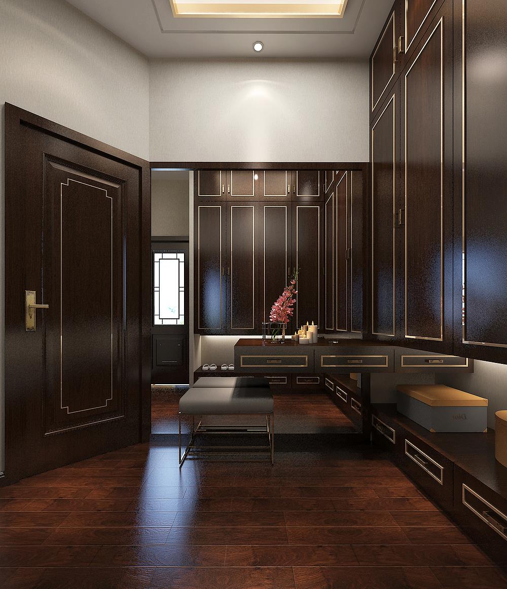 新帝雅|这套202平米的复式楼,装了新中式风之后,大气、韵味还很有意境