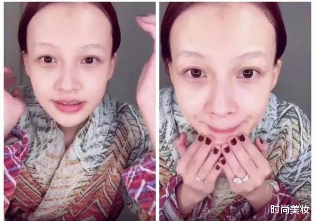 米饭|有种尴尬叫女星不画眉，妆后判如两人眉毛淡稀，让人疲惫显老