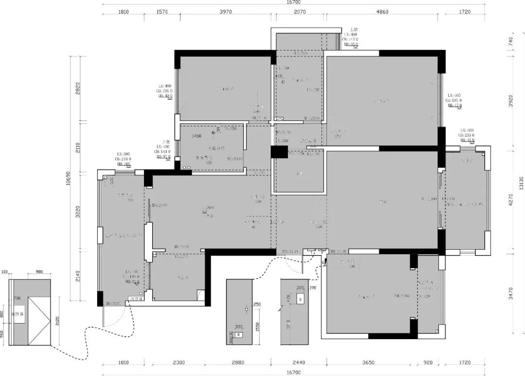 室内装修设计吴小奇|162m2户型轻奢法式风，精致舒适都完美体现（附设计图）