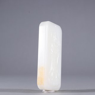 和田玉籽料|和田玉籽料狮子戏球原石雕