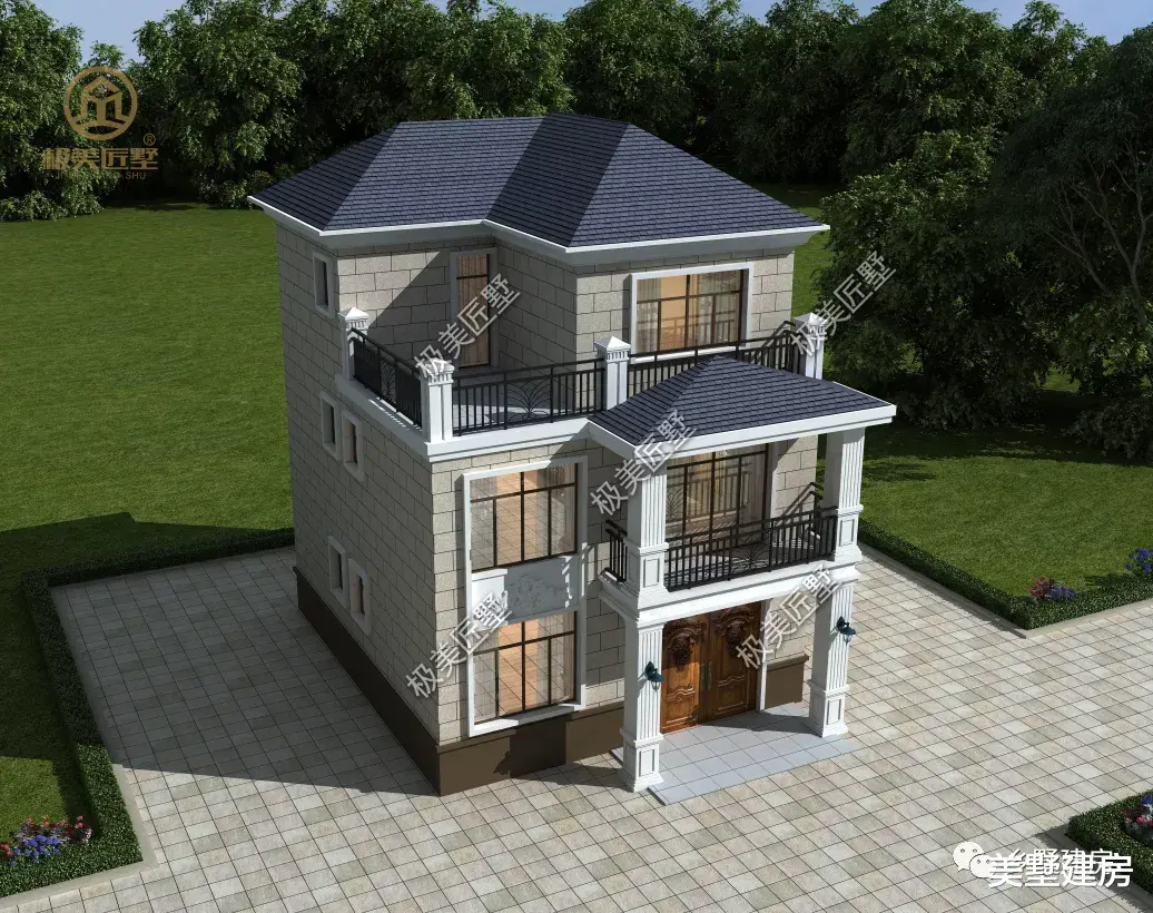 |小宅基地也能盖的农村别墅,建房没设计?快看看这款!