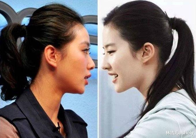 刘诗诗|刘诗诗扁头变圆头，侧脸颜值飙升，女明星都开始武装到后脑勺了？