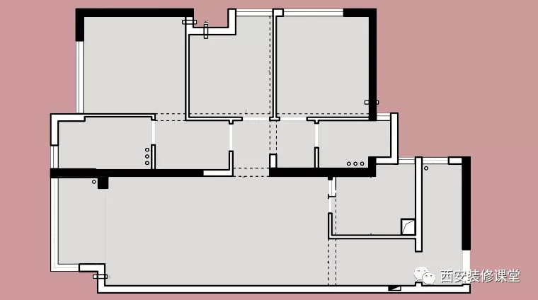 120㎡黑白灰三居，业主喜欢的高级范