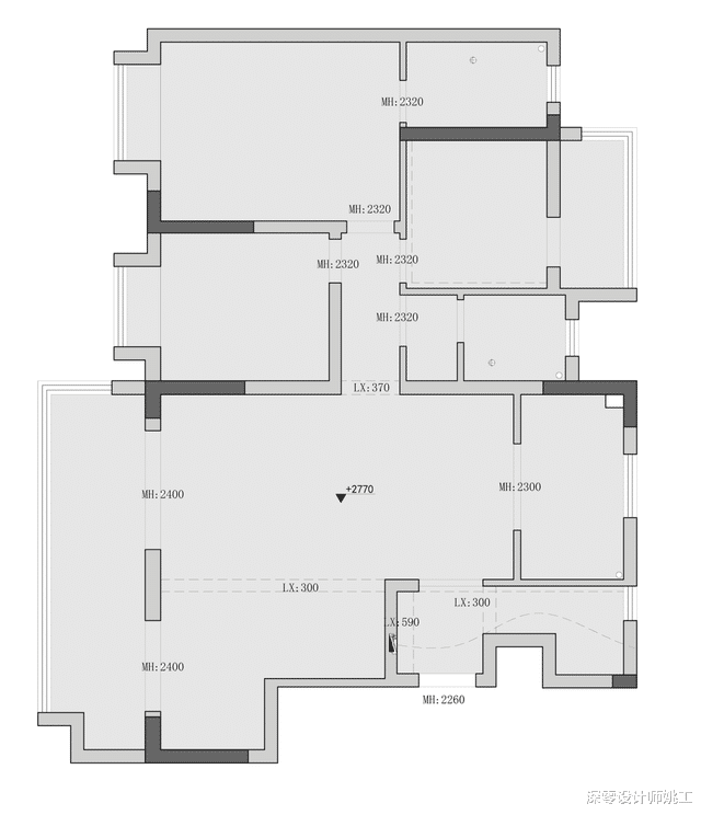 深零设计师姚工|去电视化难怪会成为一种趋势，整面墙打上高柜，收纳观影两不误