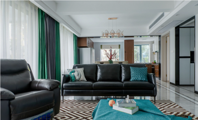 123平现代风三居室全屋温馨自在，还有一种摩登的美感