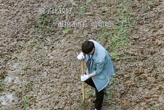 张艺兴|张艺兴下地种树，脚上的鞋子成全场焦点，是不是真干活一目了然