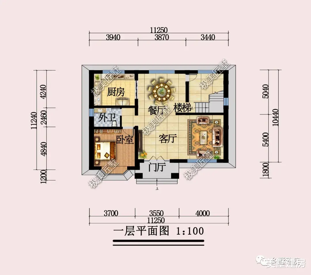 |占地百来平就能建豪宅，田园风来一栋，美观又实用