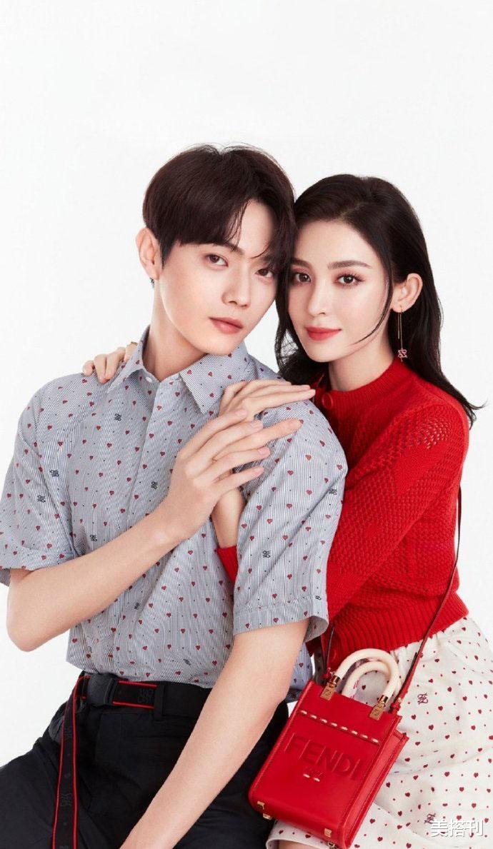 古力娜扎|许凯娜扎拍情侣广告，吻脸颊亲密搂抱，网友：少见的天花板颜值组