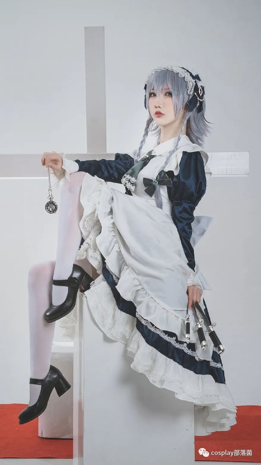 十六夜咲夜|cos:东方project十六夜咲夜cos正片@海绵冰多多