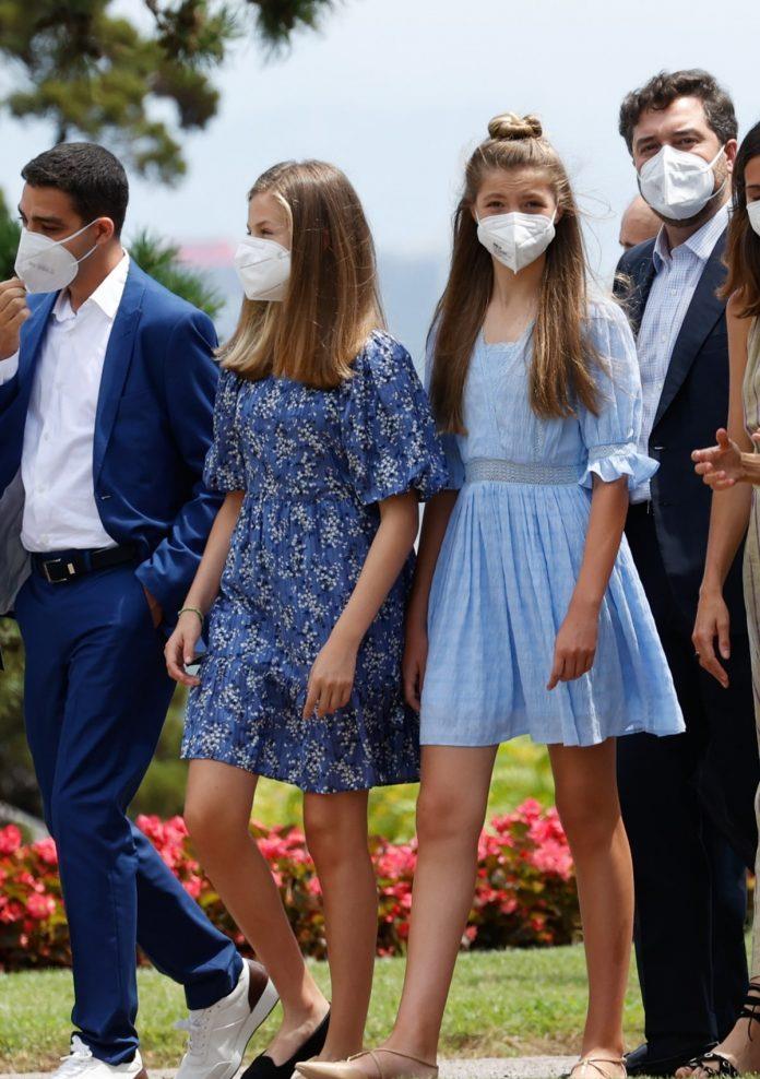 欧美时尚前线|西班牙国王一家四口全出动，莱昂诺尔一身红裙吸引全场目光