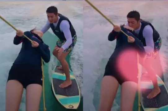 罗云熙|霍思燕杜江上演“法式接吻”公开撒狗粮，女方轻松下腰柔韧度好