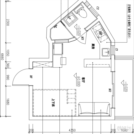 装修坊|24平单身小公寓，功能齐全还有休闲阳台，小房子也要优雅的生活