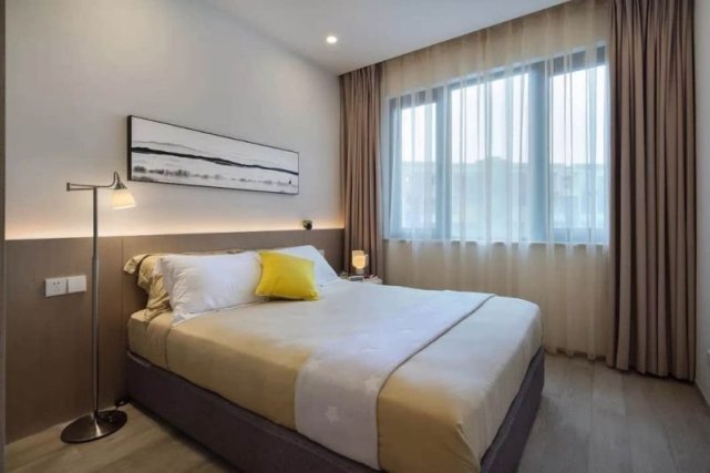 124平简约不复杂地设计,却充满禅意、轻松的感觉