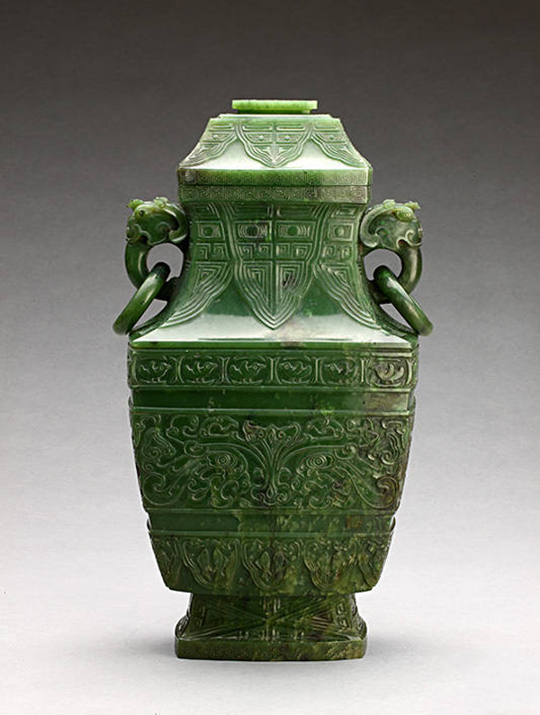 |清宫造办处的仿古玉器为什么要用碧玉？这一秘密竟藏在青铜器中