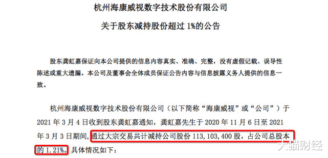 减持 245万变760亿，爆赚3万倍！最牛投资人减持海康威视