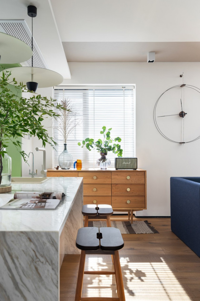 98平二居室改造,让人在现代极简与返璞中流连