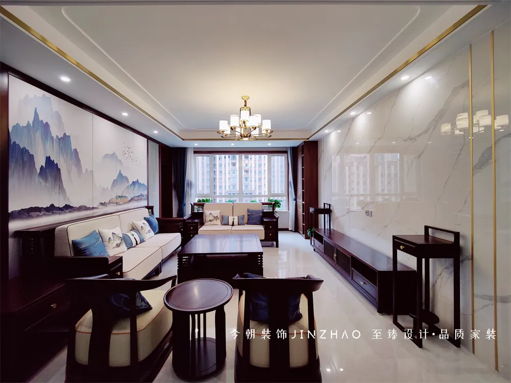 |实景 | 润德天悦城170㎡，打造简约生活化的新中式