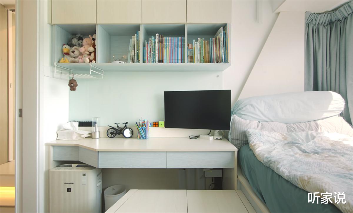 香港80后夫妻买下45㎡小家，搭起地台将两室变三室，网友：真的服