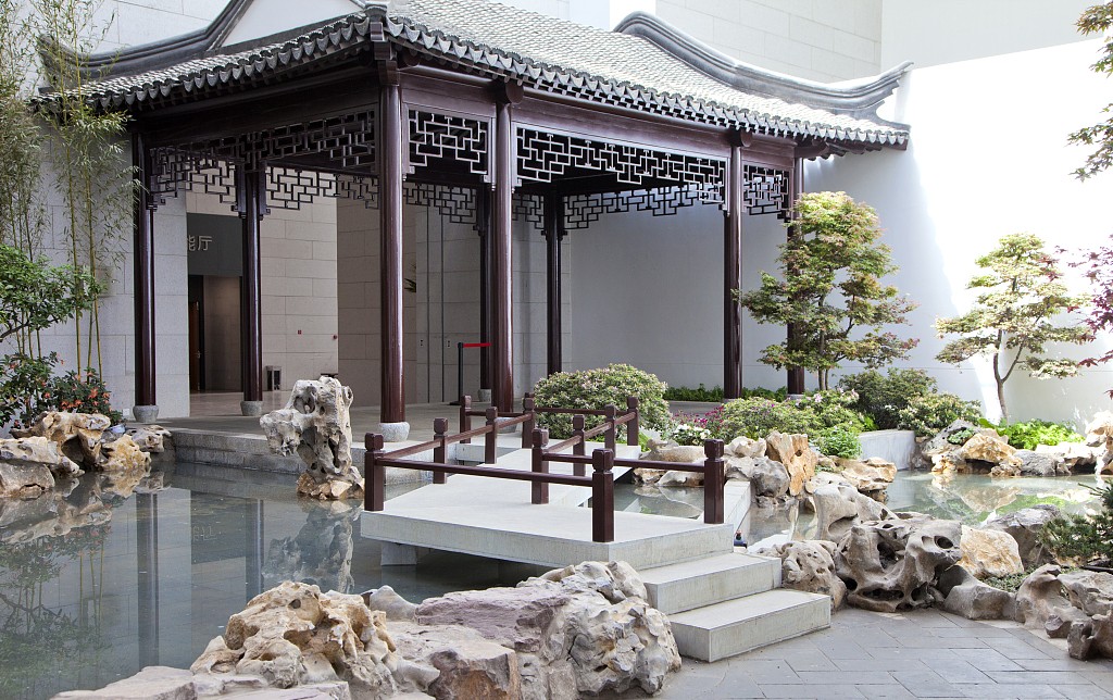 |庭院装修：新中式风格庭院设计，古代与现代元素相结合，太好看了