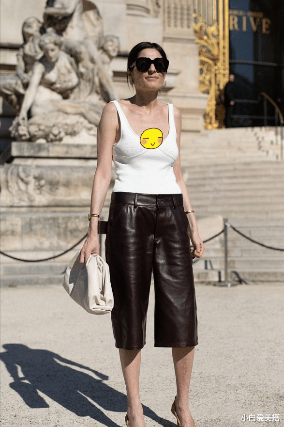 小白爱美搭|酷帅精致的皮短裤，真是最有质感的服装单品，又美又飒看着好高级