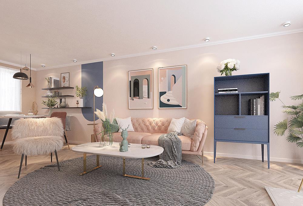 新帝雅|参观完47岁阿姨的家,感觉自叹不如,仅有47㎡却装修很敞亮又前卫