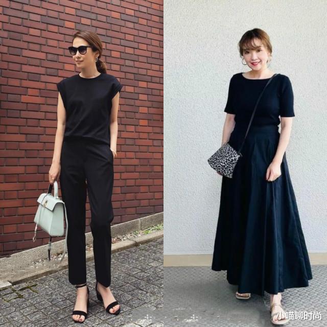 小喵聊时尚|4、50的日本女人，夏天不穿短裙也不露大腿，极简风穿搭照样高级