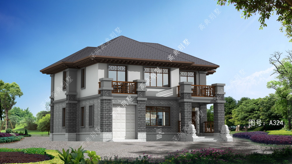房楼梦|经典的中式别墅，外观简单，施工容易。