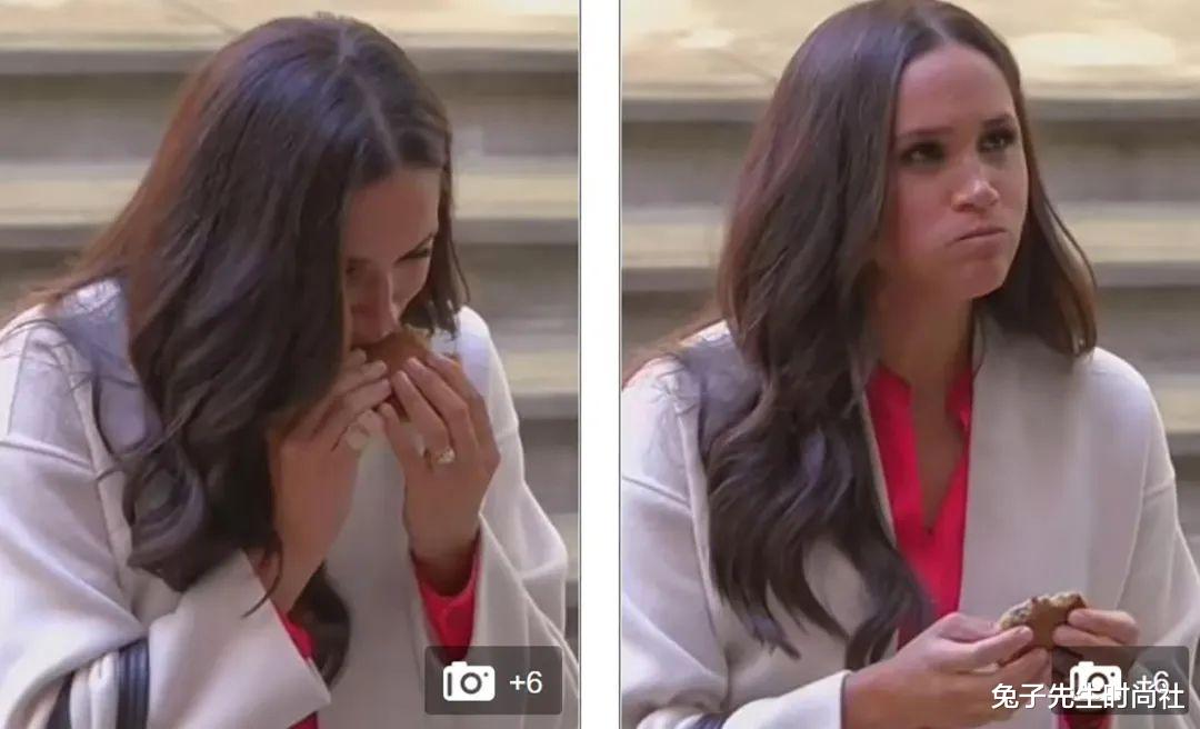 美国|梅根在美国街头恶搞,蹲在地上吃薯片,被父亲批评:愚蠢的噱头!