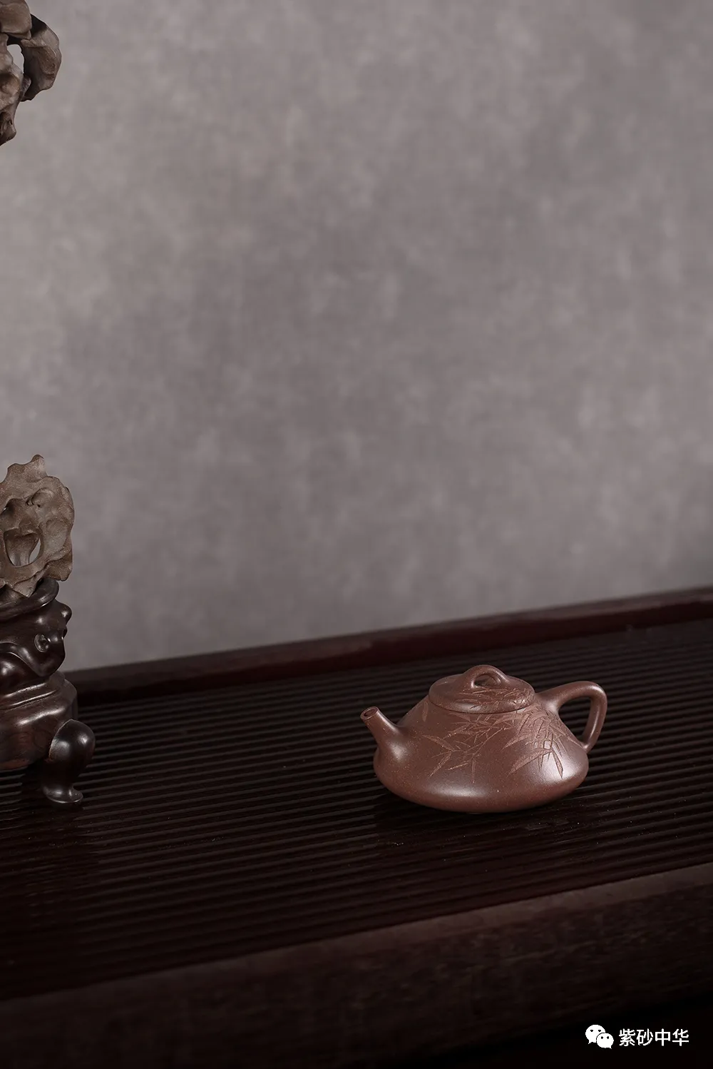 紫砂中华 江智慧【逐砂】子冶石瓢。秀气亭立,文气怡人