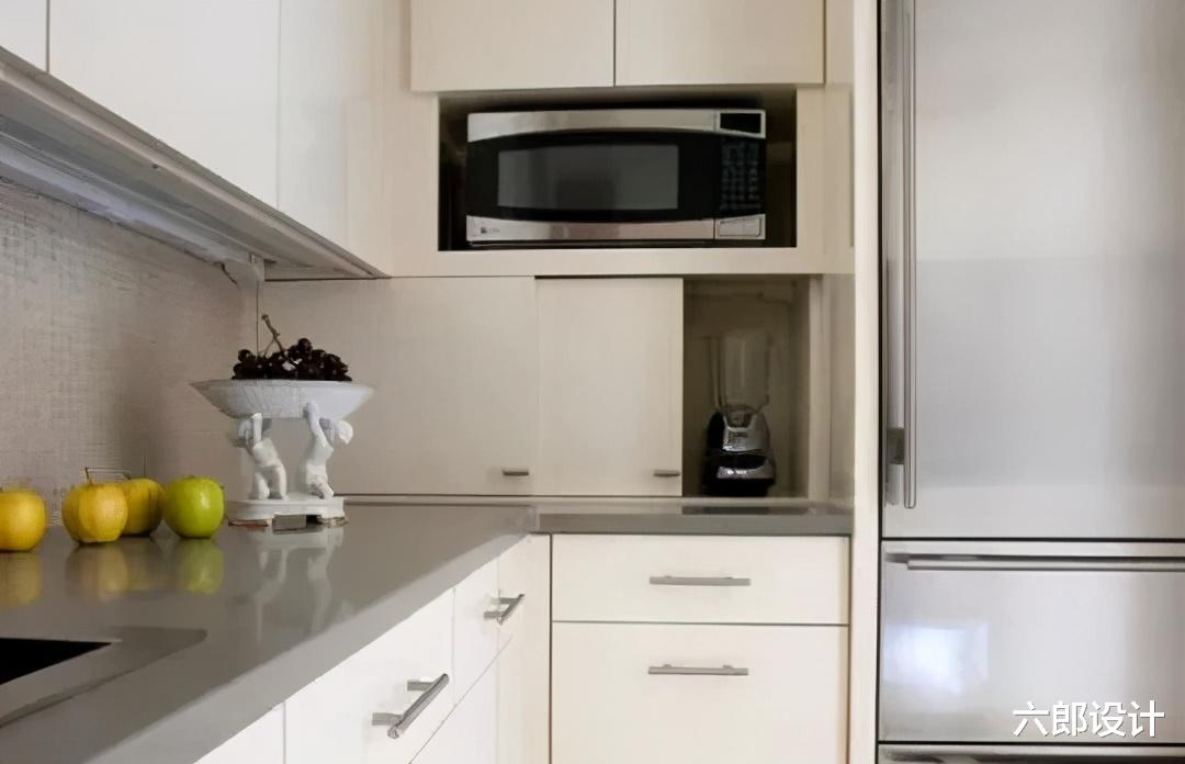 老年小妙招|吊柜地柜之间转角巧利用,装个35公分储物柜,收纳厨电太实用了!