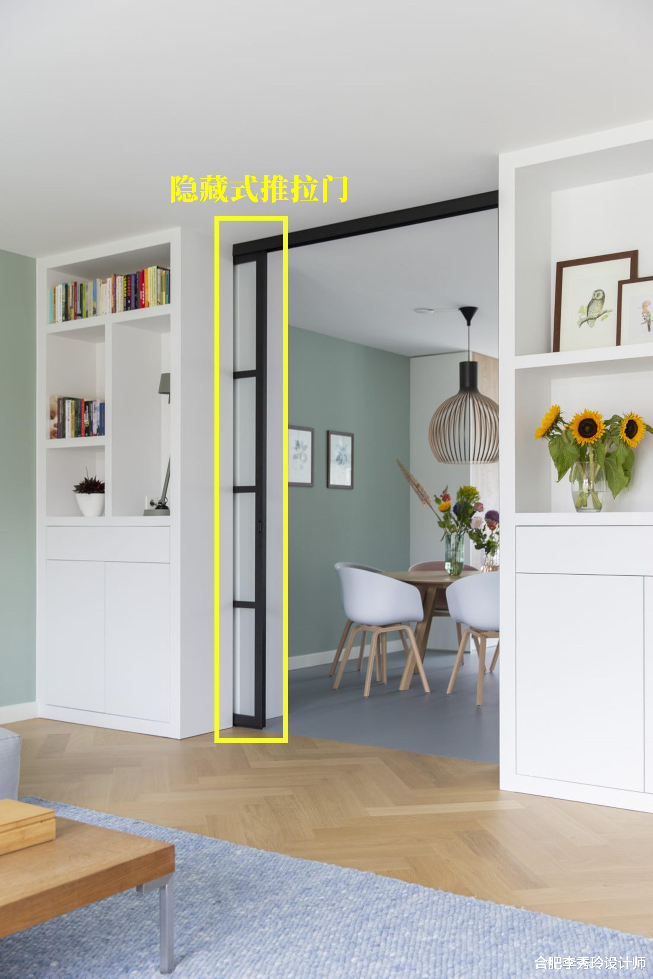 还说柜子不够用,门洞两侧白白浪费了,5种布局一边一个对称收纳