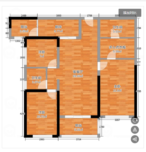 |120平三口之家全屋清一色的简美风格，给人感觉干净明亮