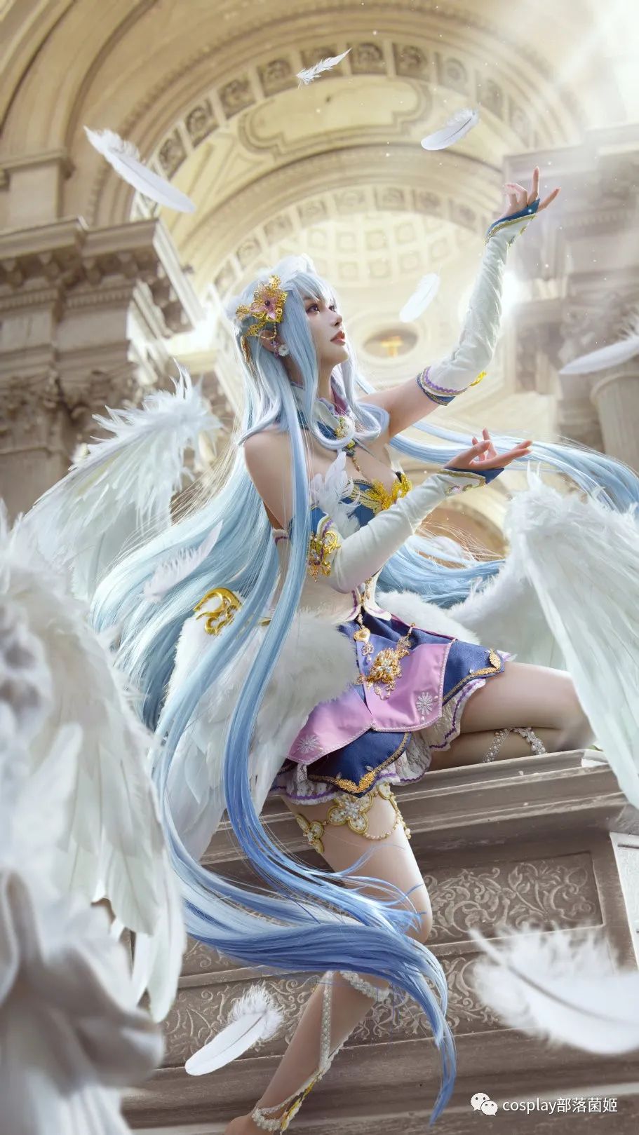 手机游戏|cos：启源手游萝莉女神加百列cos正片@雪霏