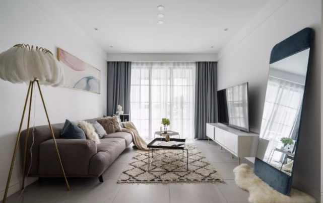 86平北欧风二居室,黄色作为点睛之笔堪比时尚博主的家