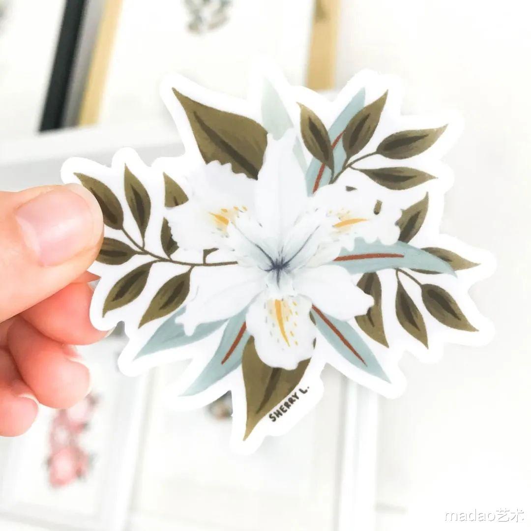 水彩装饰画，可以做成书签，赶紧试试吧