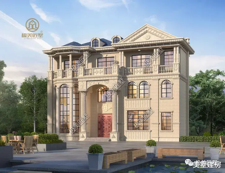 超级豪华的三层别墅,农村建一栋,全村人都羡慕!