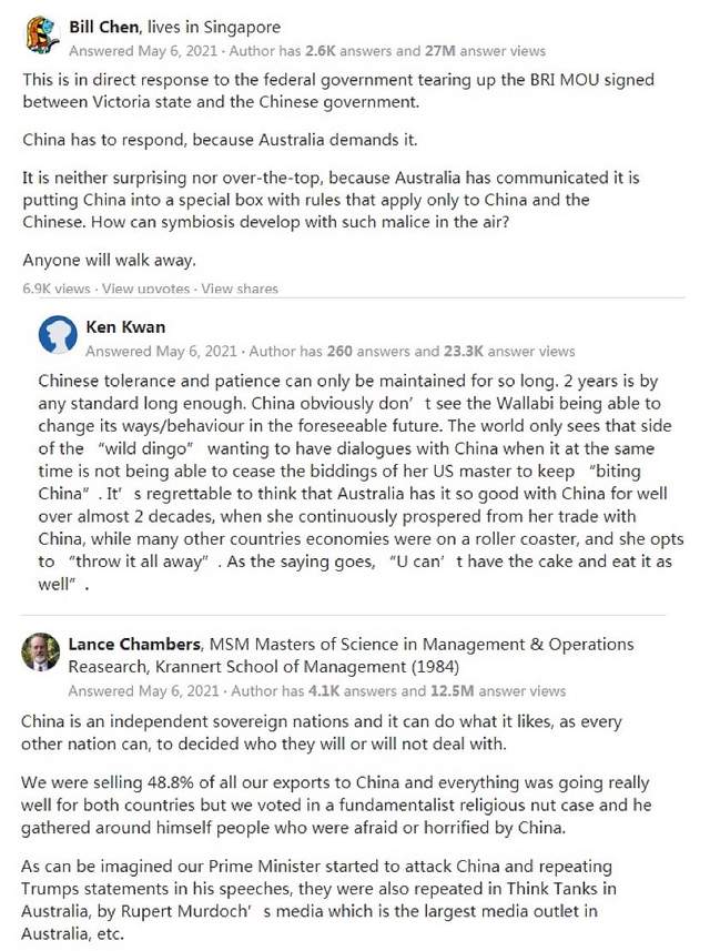 繼無限暫停對話後，中國對澳又來爆頭痛擊，國際人士：中國受夠瞭-圖3