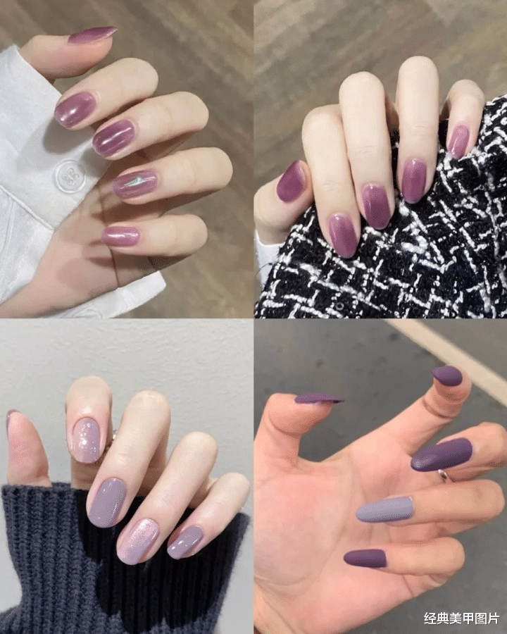 打底裤|高贵优雅的紫色美甲，气质又巨显白，33款中肯定有你想要的