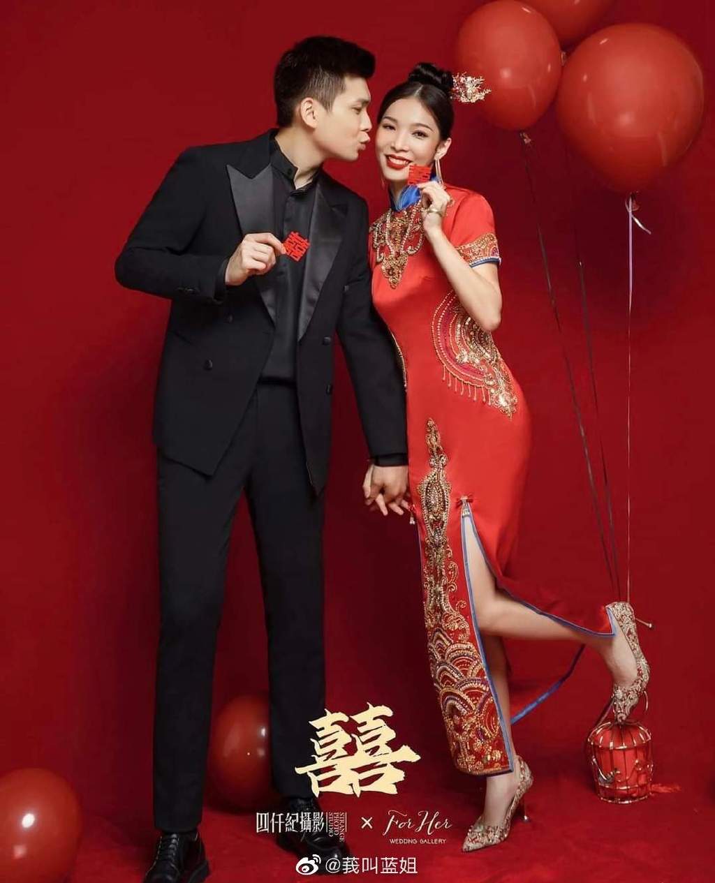 |郎才女貌幸福美满！又一羽毛球名将晒婚纱照，27岁事业爱情双丰收