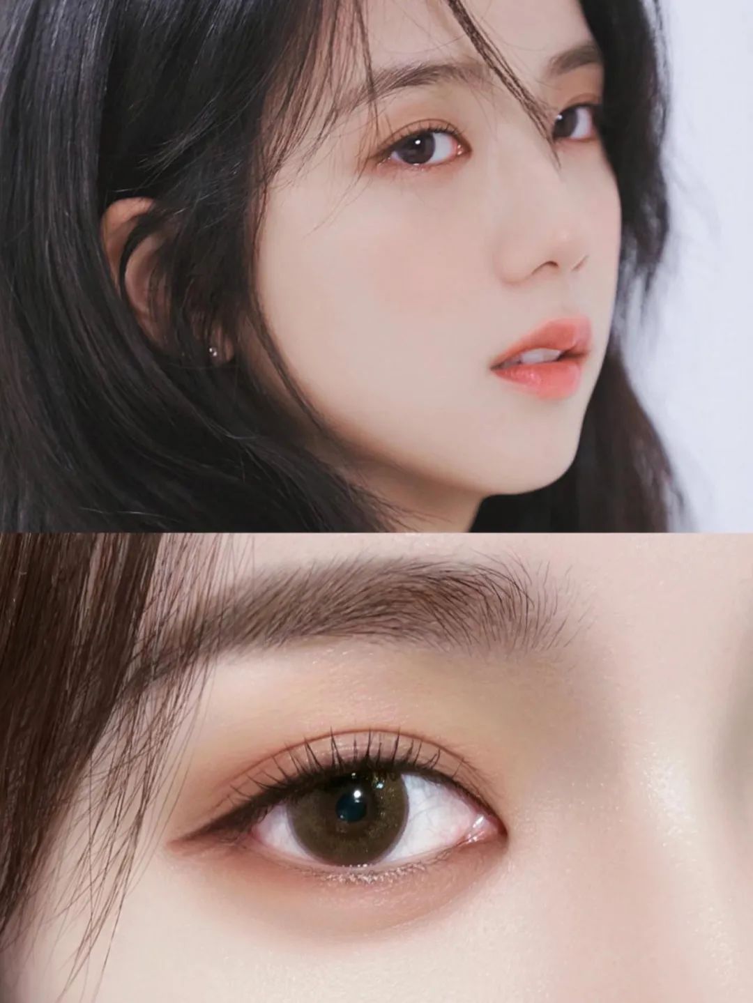 运动|jisoo仿妆｜高级清透感温柔纯欲伪素颜眼妆