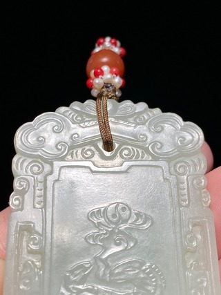 和田玉籽料|清中期 和田玉籽料 三羊开泰 玉牌