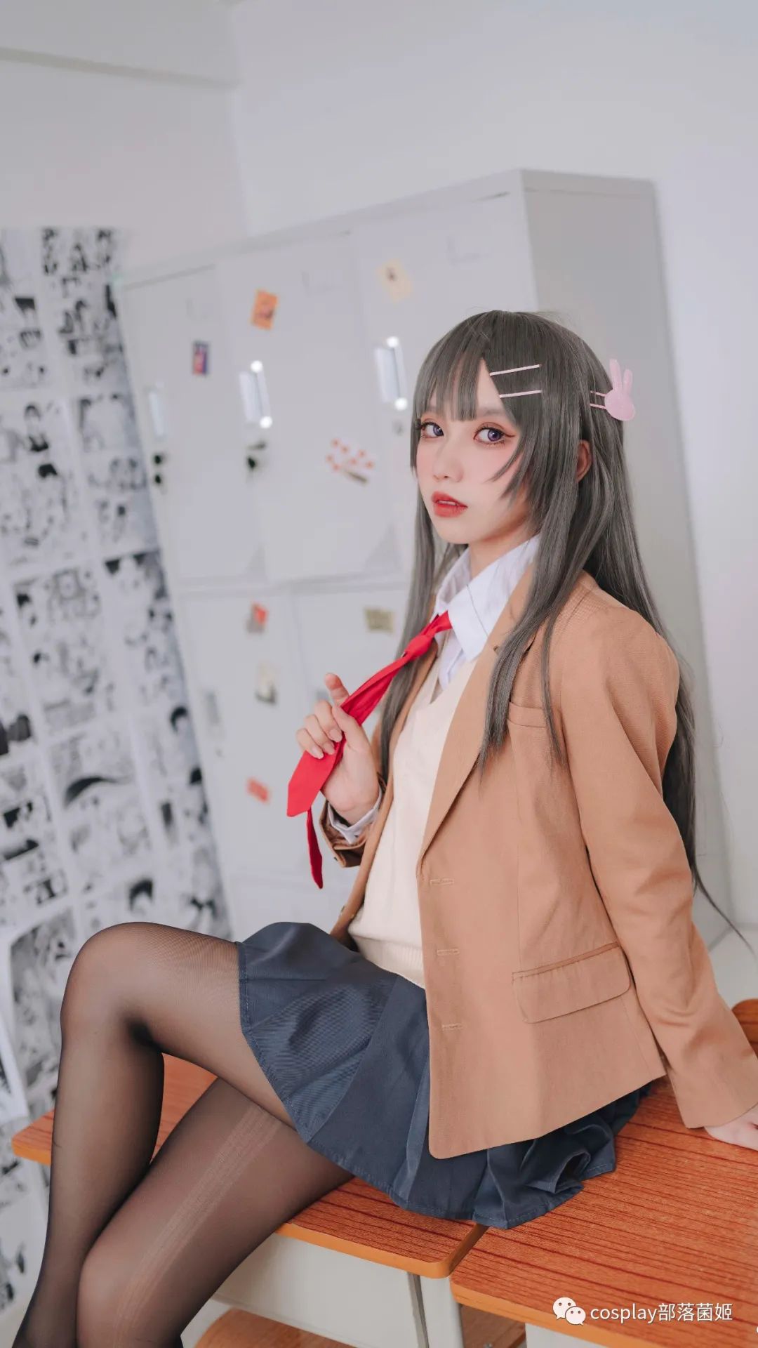 |cos：樱岛麻衣学姐cos正片@果咩酱，想接受什么惩罚