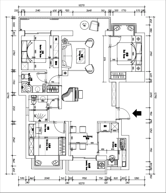 【鲁班装饰】龙熙壹号138㎡现代简约风格，摆脱繁琐。