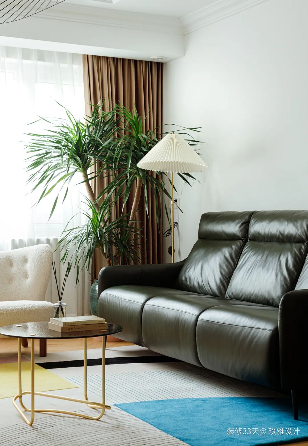 装修设计:实用95平优雅学区房,餐厅隔出个卧室